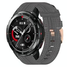 Per honor watch gs pro 22mm nylon woven watch band (grigio scuro)