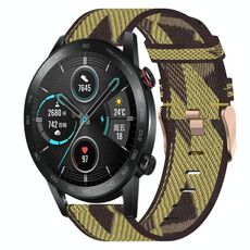 Per onore Magicwatch 2 46mm 22mm Nylon Woven Watch Band (Yellow)