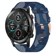Per onore MagicWatch 2 46mm 22mm Nylon Woven Watch Band (Blue)