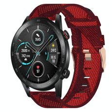 Per onore MagicWatch2 42mm 20mm Nylon Woven Watch Band (Red)