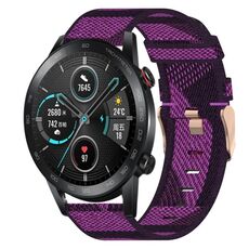 Per onore MagicWatch2 42mm 20mm Nylon Woven Watch Band (Purple)