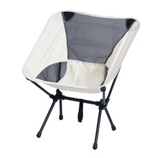 Piccola sedia pieghevole portatile da spiaggia per il tempo libero da campeggio all'aperto (bianco)