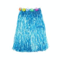 3 pezzi hawaiani hula party show dress up puntelli, dimensioni: 30 cm (doppio strato blu)