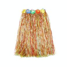 3 pezzi di accessori per travestimenti da festa hawaiana di hula, dimensioni: 40 cm (doppio strato colorato)