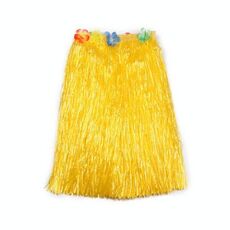 3 pezzi hawaiani hula party show dress up puntelli, dimensioni: 80 cm (doppio strato giallo)