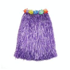 3 pezzi hawaiani hula party show dress up puntelli, dimensioni: 80 cm (doppio strato viola)