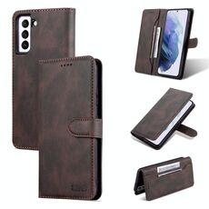 Per Samsung Galaxy S22 5G AZNS Dream II Sensazione della pelle Orizzontale Caso in pelle flip (caffè)