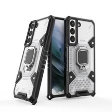 Per Samsung Galaxy S22 5G Space PC + Portabicchiere TPU Cassa del telefono protettiva (bianco)