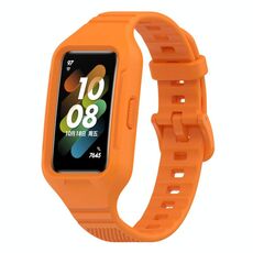 Per Huawei Band 8 / Huawei Band 7 / Honor Band 6 Cinturino in silicone integrato universale (arancione)