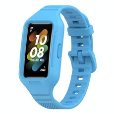Per Huawei Band 8 / Huawei Band 7 / Honor Band 6 Cinturino in silicone integrato universale (cielo blu)