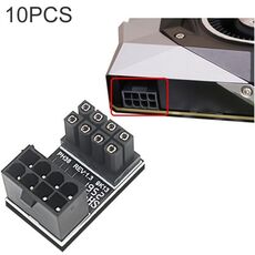 10 PCS ATX 8Pin Femmina a 8Pin Maschio Adattatore ad angolo di 180 gradi, Modello: PH38A