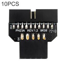 Adattatore per connettore plug-in da USB 2.0 da 9 pin a USB 3.0 da 19 pin per scheda madre da 10 pezzi, modello: PH23A
