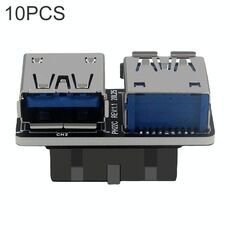 Convertitore adattatore da 10 pezzi da 19/20 pin a doppio USB 3.0, modello: PH22C