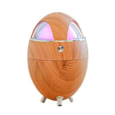 Y18 Mini USB Bedroom Spray Bright Night Lamp Humidificatore (grano di legno chiaro)