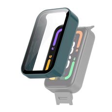 Per Xiaomi Redmi Smart Band Pro PC + custodia protettiva in vetro temperato (verde ago verde)