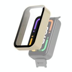 Per Xiaomi Redmi Smart Band Pro PC + custodia protettiva in vetro temperato (bianco avorio)