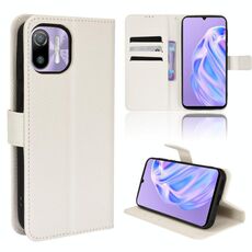 Per Ulefone Nota 6 / Nota 6P Cassa del telefono in pelle texture diamante (bianco)