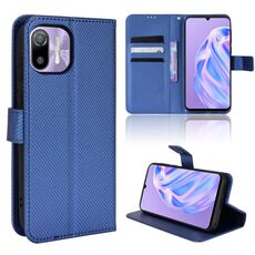 Per Ulefone Nota 6 / Nota Cassa del telefono in pelle texture diamante 6P (blu)