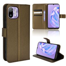 Per Ulefone Nota 6 / Nota Cassa del telefono in pelle di texture diamante 6P (rame)