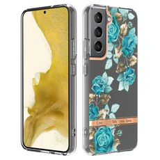 Per Samsung Galaxy S22 Fiori e piante Series IMD TPU Case TPU (Blue Rose)