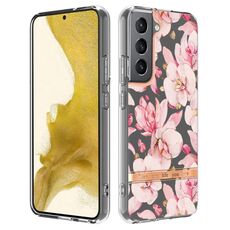 Per Samsung Galaxy S22 Flowers and Plants Series IMD TPU Case TPU (Rosa Gardenia)