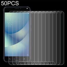 50 PCS 0.26mm 9h Film in vetro temperato da 2,5D per Asus Zenfone 4 Max Plus ZC550TL