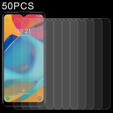 50 Pz 0.26mm Film in vetro temperato 9h 2.5D per Alcatel 3L 2021