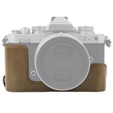 Macchina fotografica in pelle PU filettatura da 1/4 di pollice per Nikon Z FC (KHAKI)