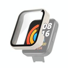 Per Xiaomi Redmi Watch 2 Lite PC + custodia protettiva in vetro temperato (bianco)