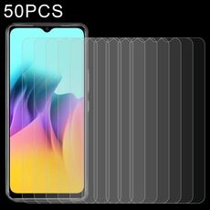 50 pz 0.26mm 9h Film in vetro temperato per ITEL A58 / A58 Pro