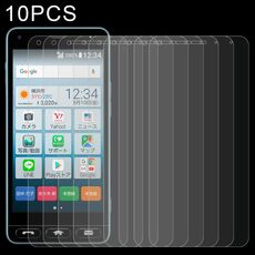 10 pz 0.26mm 9h 2,5D film in vetro temperato per Kyocera Kantan Sumaho 2