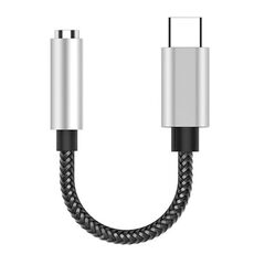 TA14 USB-C / TYPE-C maschio a 3,5 mm AD AUDIO AUDIO AUTORE AUTOCOMPATORE AUTOCOMPATORE (Argento)
