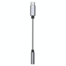 Ta11-R1 USB-C / Type-C maschio a 3.5mm AD AUDIO Femmina TPE Braid Adattatore auricolare (grigio)