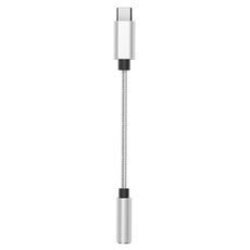 Ta11-R1 USB-C / TYPE-C maschio a 3,5 mm AD AUDIO Femmina TPE Braid Adattatore auricolare (argento)