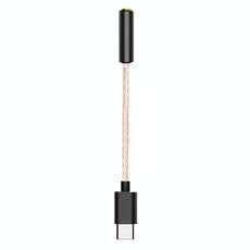 Ta12-R USB-C / Type-C maschio a 3.5mm Audio Audio Singolo cristallo di cristallo rame Adattatore auricolare (Bronzo)