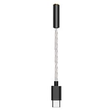 Ta12-R USB-C / Type-C maschio a 3,5 mm audio femmina singolo cristallo rame rame adattatore auricolare (argento)