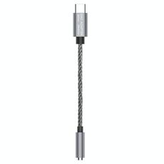 Ta12-R2 USB-C / Type-C maschio a 3,5 mm audio femmina singolo cristallo rame rame adattatore auricolare (grigio)