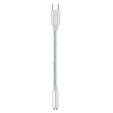 Ta12-R2 USB-C / Type-C maschio a 3,5 mm audio femmina singolo cristallo rame rame adattatore auricolare (argento)