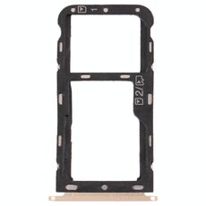 Vassoio della scheda SIM + vassoio di scheda micro SD per ZTE BLADE V9 (oro)
