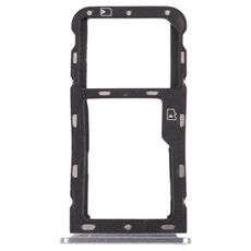 Vassoio della scheda SIM + vassoio della scheda micro SD per ZTE BLADE V9 (argento)