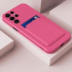 Per Samsung Galaxy S22 Ultra 5G Skin Self Sent'And Pulsante a contrasto con tasto TPU Telefono cellulare (Rose Red)