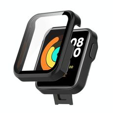 Per Xiaomi MI Watch Lite PC + custodia protettiva con film temprato (nero)