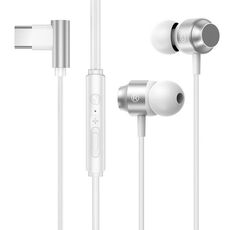 TS902 Metal In-Ear USB-C / Type-C Game Earphone, Lunghezza del cavo: 1,2 m (grigio argento)