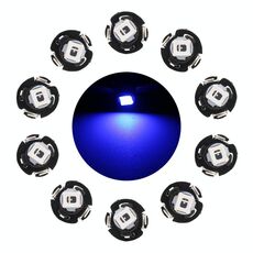 10 PCS 0.5W T3 Pannello strumenti LED Light Dashboard Indicator Lampadina (luce blu)