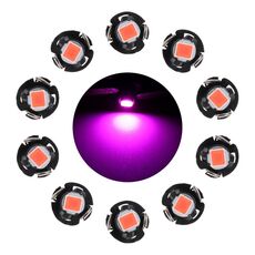 10 PZ 0.5W T3 Pannello strumenti LED Light Dashboard Indicatore Lampadina (luce rosa)