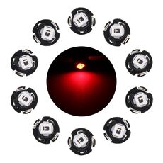 10 PCS 0.5W T3 Pannello strumenti LED Light Dashboard Indicator Lampadina (luce rossa)