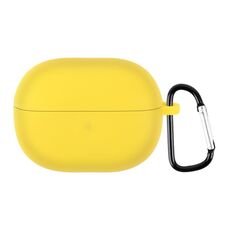 Per Xiaomi Redmi Buds 3 Lite Custodia protettiva per auricolari in silicone con gancio (giallo)