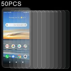 50 PCS 0.26mm Film in vetro temperato 9h 2.5D per Alcatel Lumos