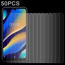 50 pz 0.26mm 9h 2.5D film in vetro temperato per Wiko View 3 Lite