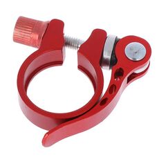 5 pezzi Accessori per biciclette a sgancio rapido Clip a sgancio rapido Bike Bike Post Morsetto, Dimensioni: 34.9mm (rosso)